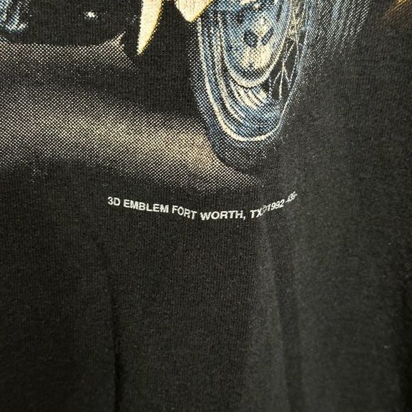 VTG 1992 Harley Davidson 3D Emblem T Shirt USA XL - Picture 4 of 9